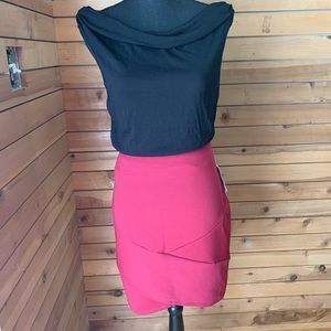 JOE BENBASSET wine color pencil skirt.  Size L